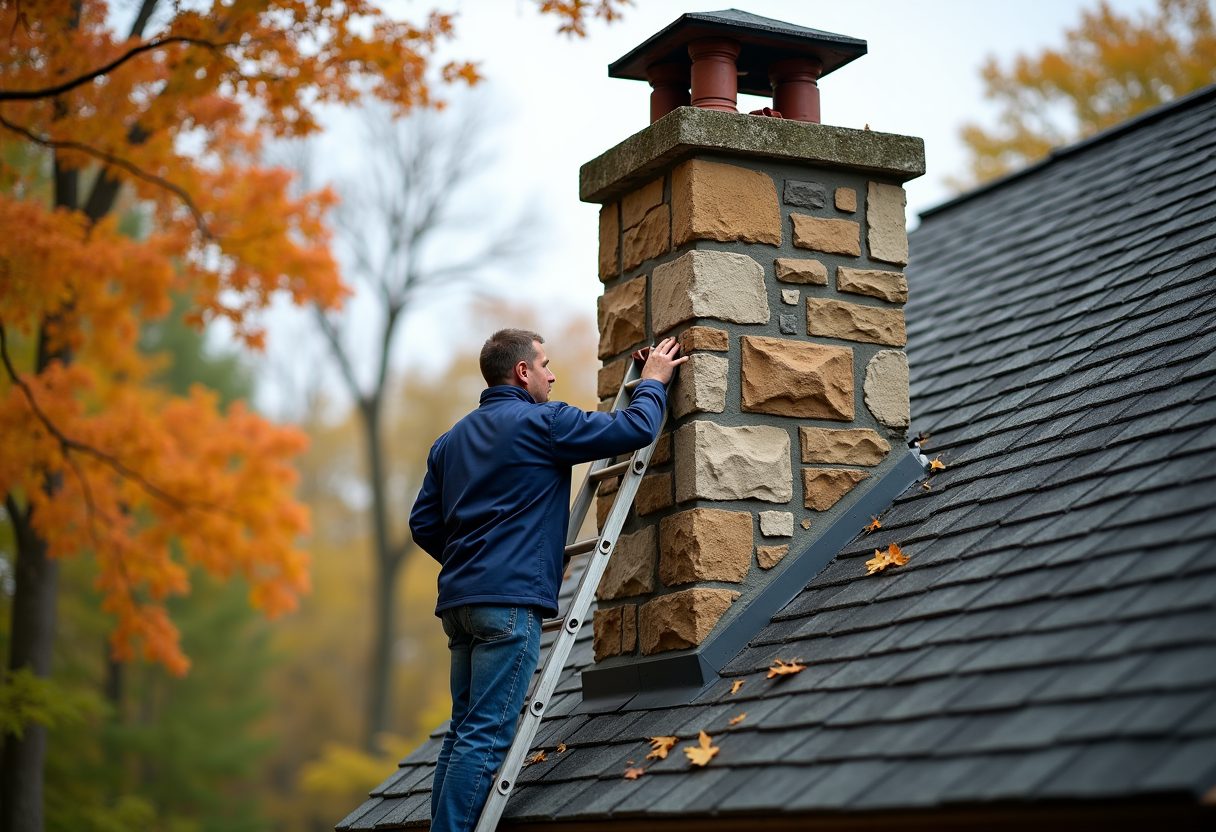 Chimney inspection in Annandale